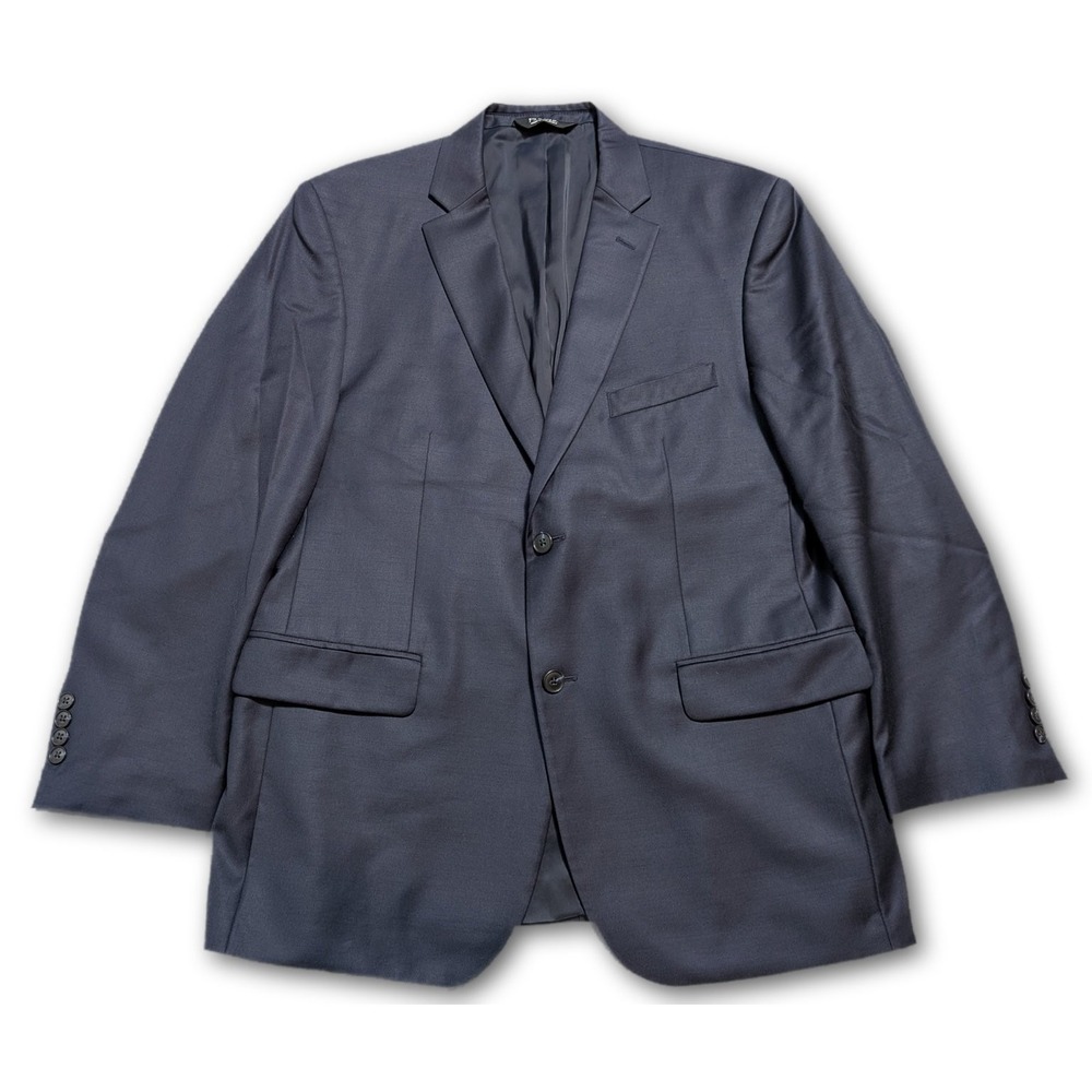 Jos. A. Bank Traveler Mens Blazer Navy Blue 44R Tailored Fit Wool Suit Jacket